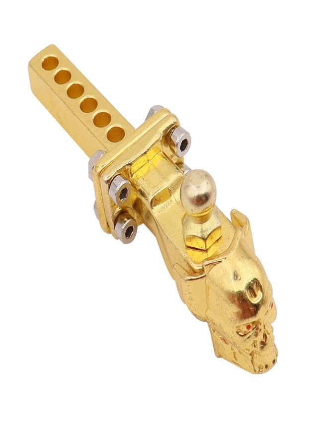 Treehobby Metal Hitch Trailer Hook Simulation Tow Shackles Compatible with traxxas TRX4 Axial SCX10 90046 90047 1/10 RC Crawler Off-Road Car Rear Bumpe (Golden) - Image 3